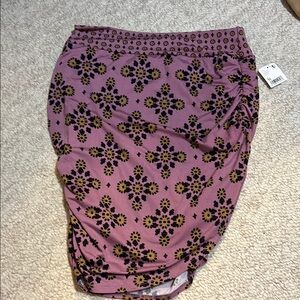 Free people medium Floral Patterned Skirt in purple and Black